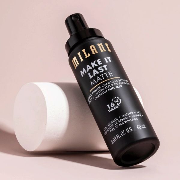 Setting Spray & Powder - Make It Last Matte - Matte Finish Charcoal Setting Spray
