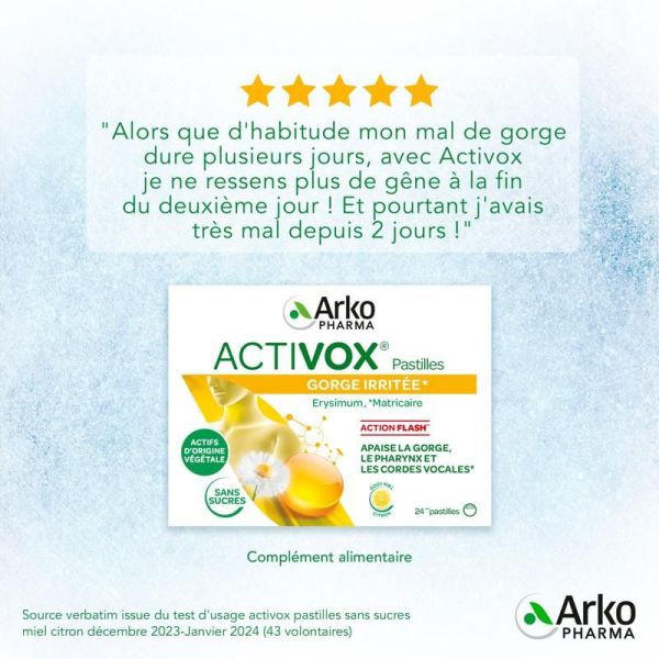 Activox® Pastilles - menthe eucalyptus
