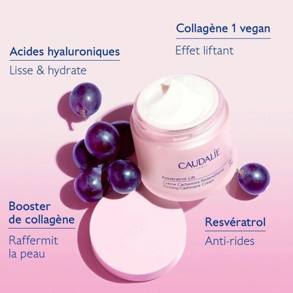 Resveratrol-lift Crème Cachemire Redensifiante au Collagène Vegan et Resvératrol - 50mL
