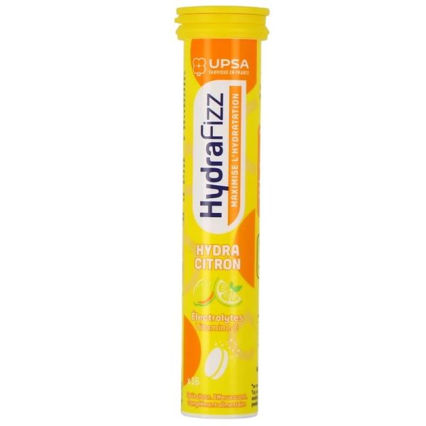 HydraFizz Hydra Sans Sucre goût citron - 16 comprimés effervescents