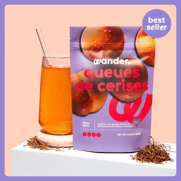 wander queues de cerises - Pêche - 1 sachet