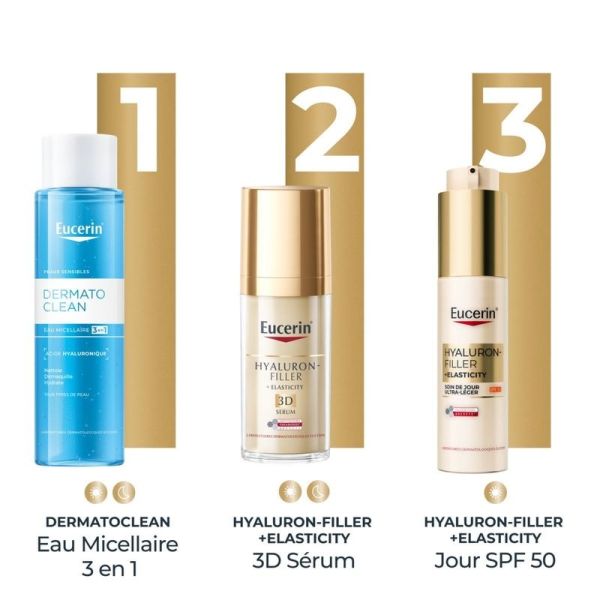 Soin de Jour Ultra-Léger SPF50 Hyaluron-Filler + Elasticity - 50 ml