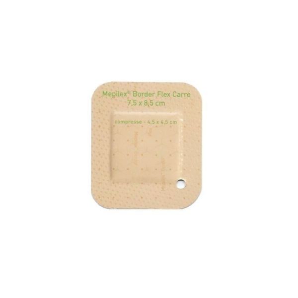 Mepilex Border Flex Pansement Hydrocellulaire Carré - 7,5x8,5 cm