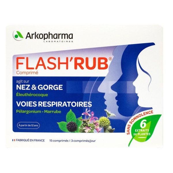 Arkopharma Flash'Rub - 15 comprimés