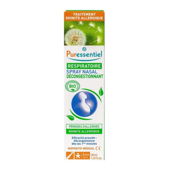 Puressentiel Spray nasal décongestionnant allergies Bio - 30ml