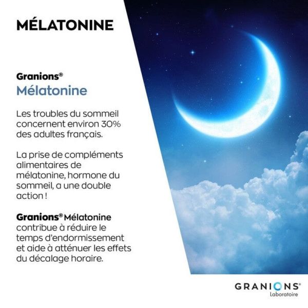 Mélatonine 1 mg - 60 gélules