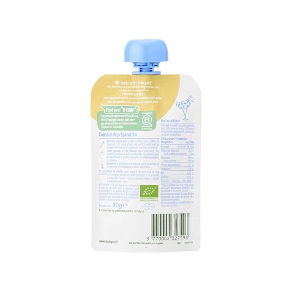 Brassé au lait de vache poire vanille - 90gr