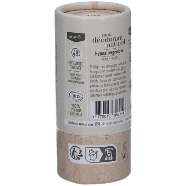 Déodorant solide hypoallergénique - 50g
