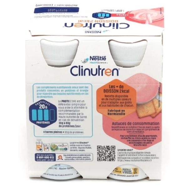 Clinutren HP/HC+ 2kcal saveur fraise - 200ml