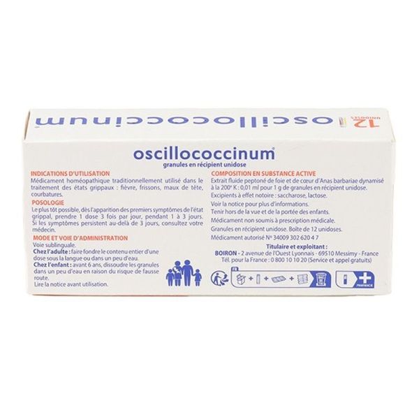 Oscillococcinum état grippal Boiron