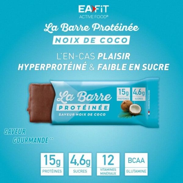Barre Protéinée Noix de Coco - 46g