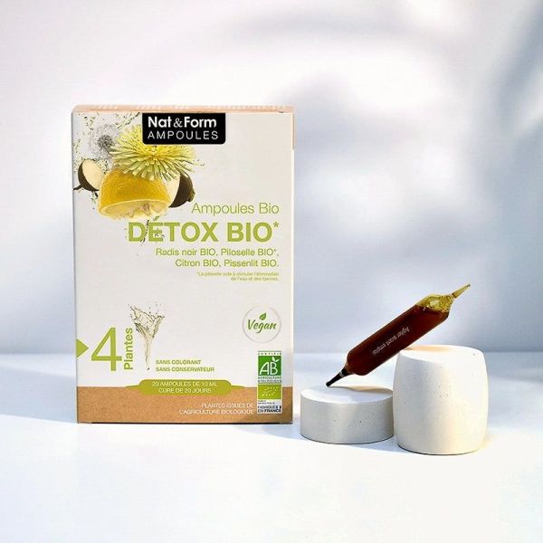 Ampoules Détox bio - 20 ampoules