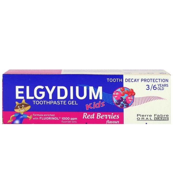 Elgydium Gel Dentifrice E 3-6 ans Arome Grenadine - 50ml