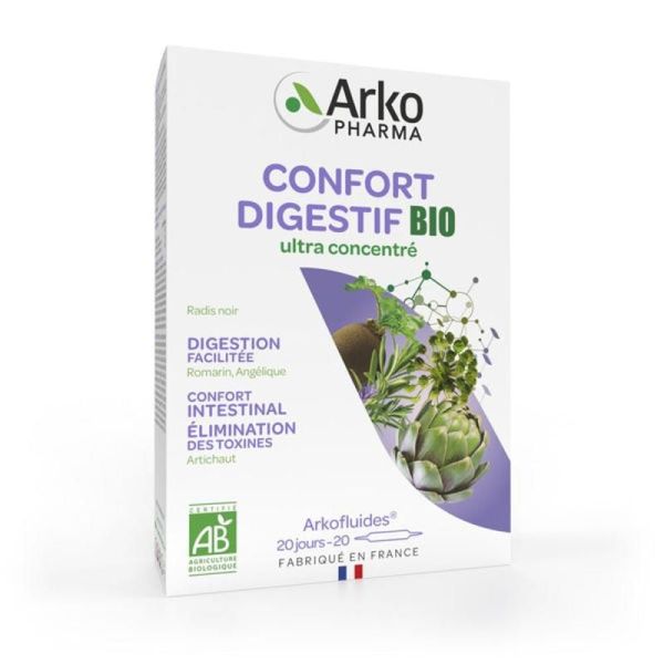 Arkofluides® Confort Digestif - 20 ampoules