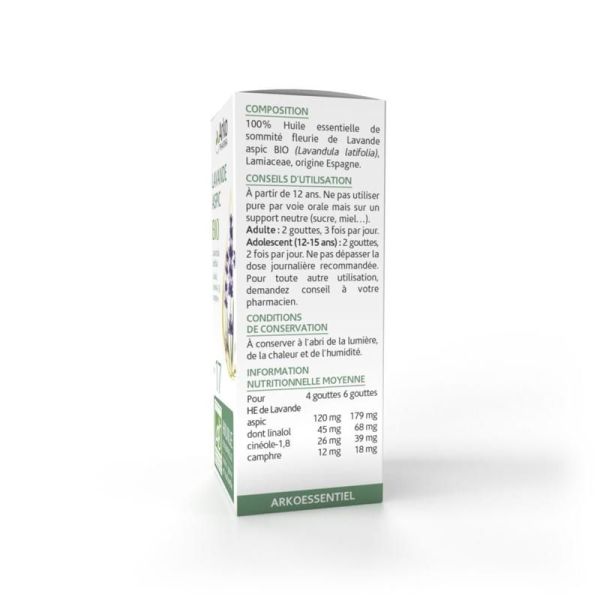 Olfae® Huile essentielle de Lavande Aspic BIO - 10ml