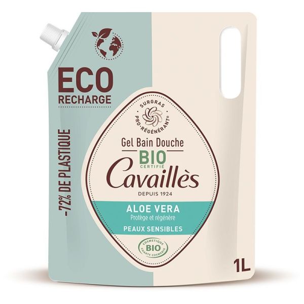 Lavants liquides Eco-Recharge Gel Bain Douche Aloe Vera - 1 L