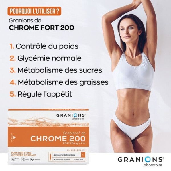 Chrome 200 Fort - 30 Ampoules