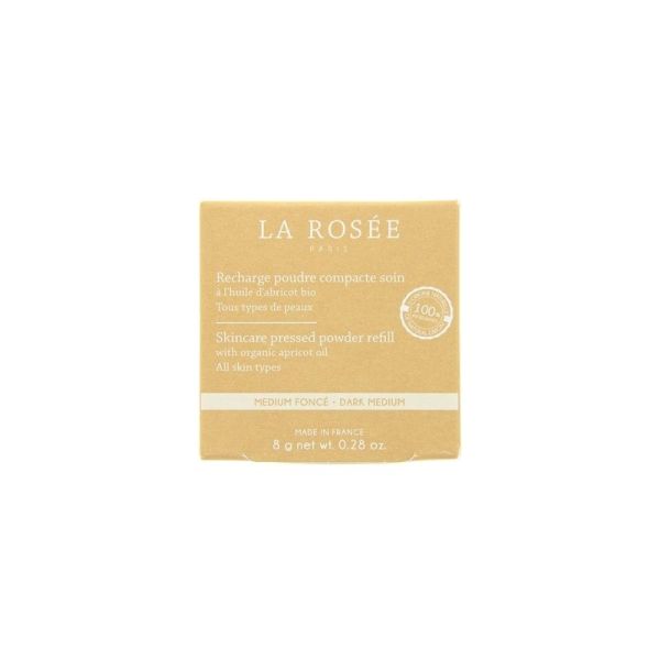 La Rosée Poudre Compacte Soin à L'Huile d'Abricot Bio 03 Medium Foncé - 8g