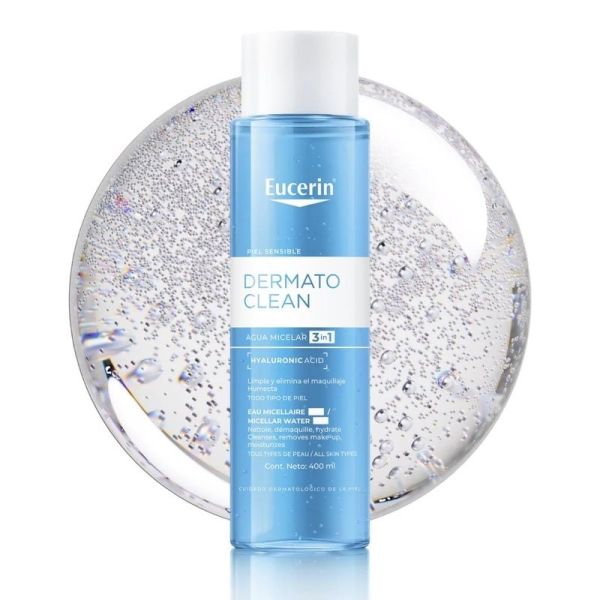 Eau Micellaire 3 en 1 DERMATOCLEAN [HYALURON] - 400 ml