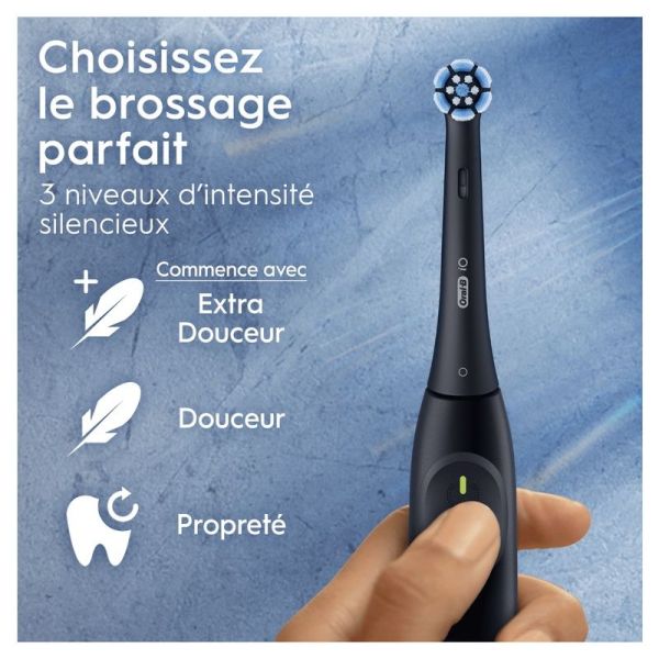 iO2 Brosse À Dents Électrique Rose Clair Avec Brossette + 4 Brossettes
