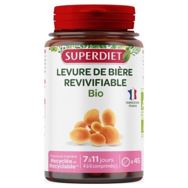 Levure de bière revivifiable Bio - 45 comprimés