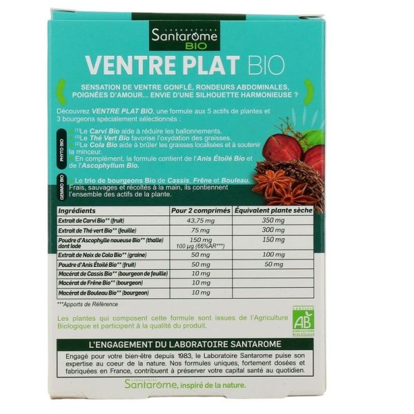 Ventre Plat Bio - 30 comprimés