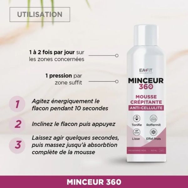 Mousse Crépitante Anti-Cellulite Minceur 360 - 100 ml