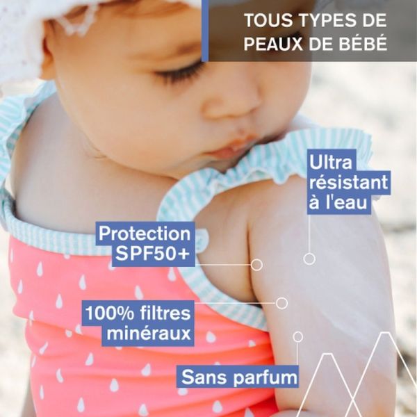 Protection solaire BÉBÉ - 1ÈRE CRÈME MINÉRALE SPF50+ - 50 mL