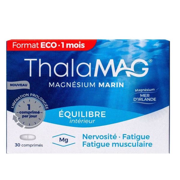 Thalamag Magnésium Marin Équilibre Intérieur Libération Prolongée - 30 Comprimés