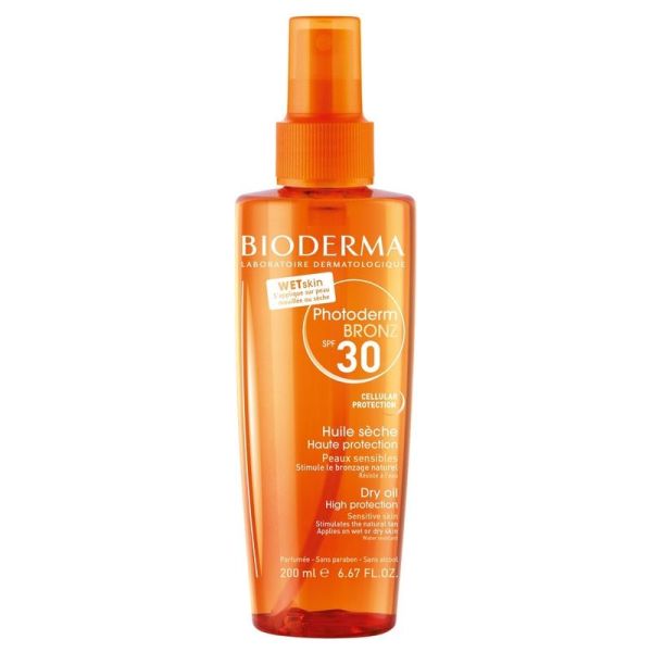 Huile solaire Peau Sèche et Sensible Haute Protection SPF 30 - 200 ml