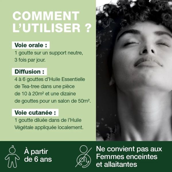 Huile essentielle de Tea-tree - Bio - 10 ml