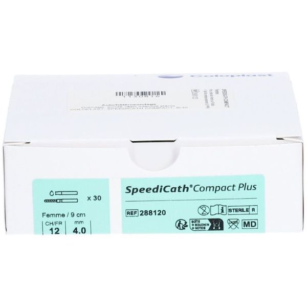 Sonde vésicale autolubrifiante Speedicath Compact+ Femme - Boîte de 30