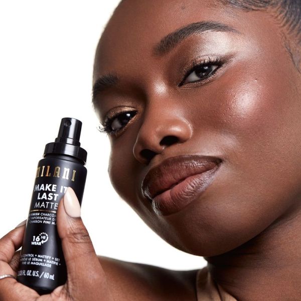 Setting Spray & Powder - Make It Last Matte - Matte Finish Charcoal Setting Spray