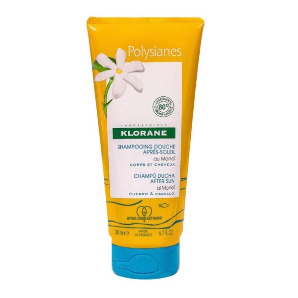 Klorane Polysianes Shampooing Douche Après-Soleil au Monoï - 200ml