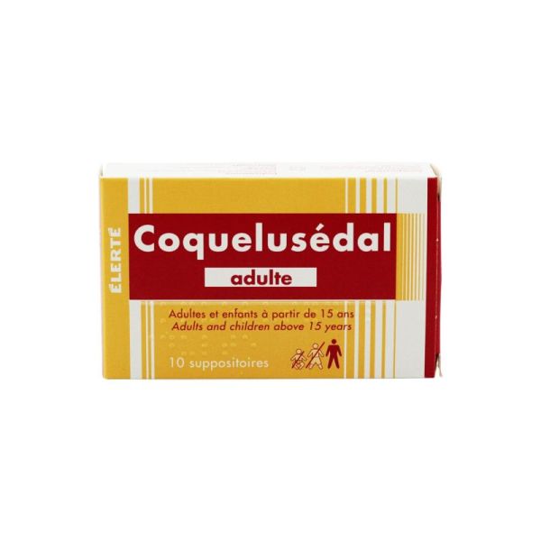 COQUELUSEDAL ADULTES, 10 suppositoires