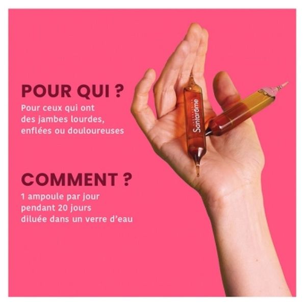 Jambes Légères Bio - 20 ampoules