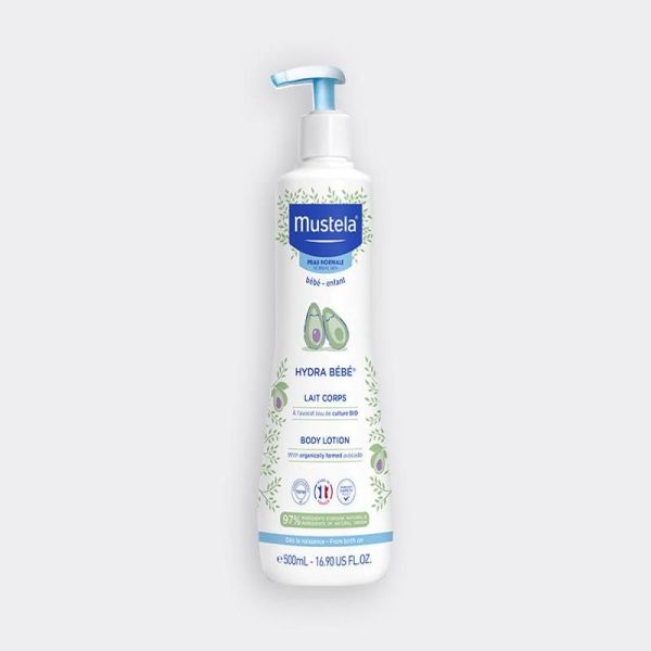Peau normale Lait corps Hydra Bébé à l'avocat BIO - 500ml