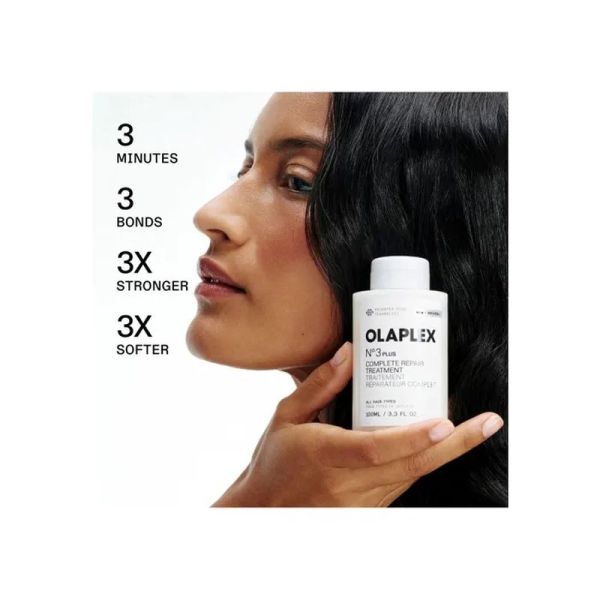 N degrés3 PLUS COMPLETE REPAIR TREATMENT - Traitement Réparateur Complet - Tous Types de Cheveux - 100 ml