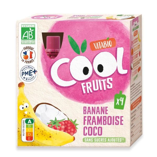 Vitabio Banane Framboise Coco - 4x85g