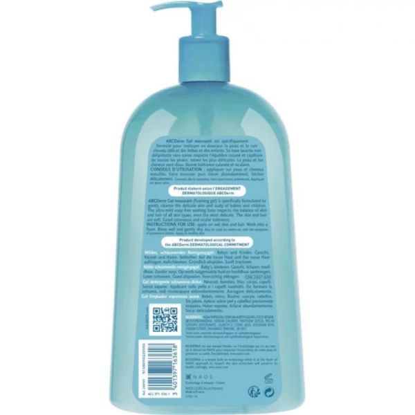 ABCDerm Gel moussant - 1 L