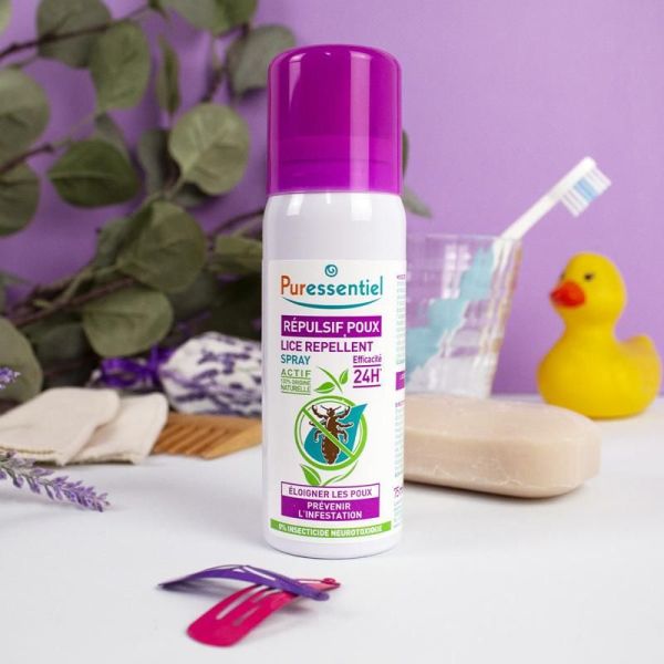Anti-poux Spray Répulsif Poux - 75 ml