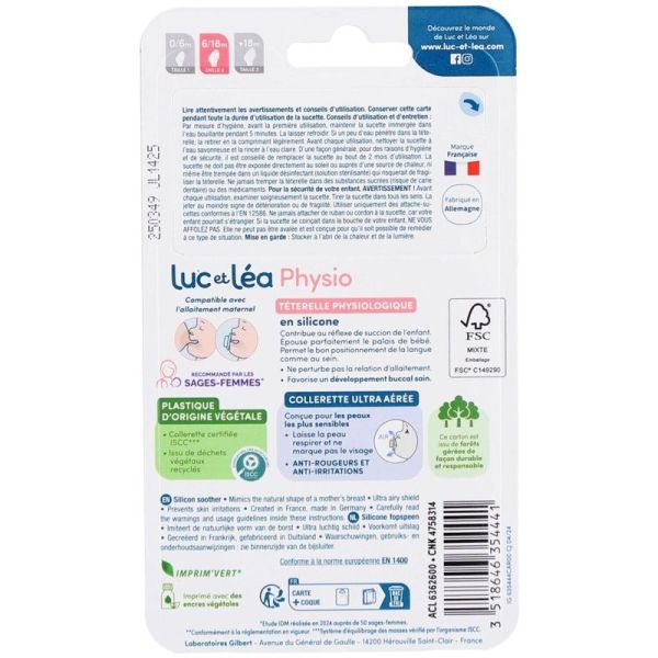 Sucette Physio 6-18M - duo