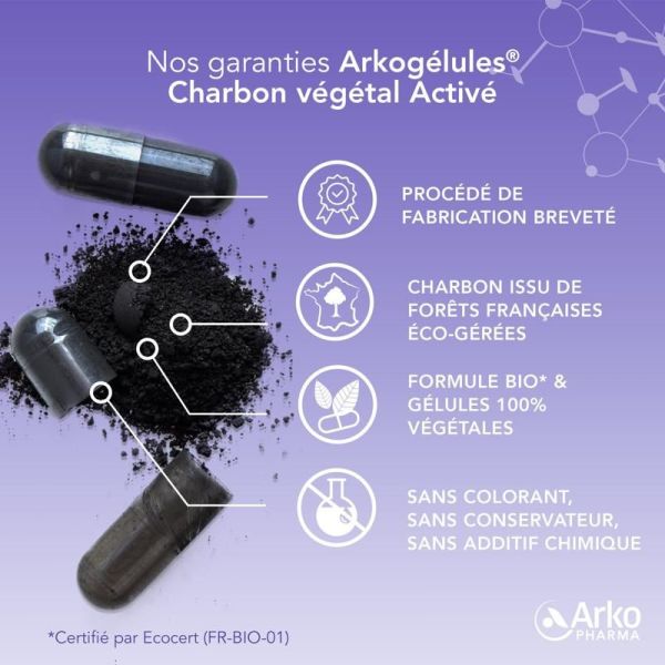 Arkogélules® Charbon Végétal Activé - 40 gélules