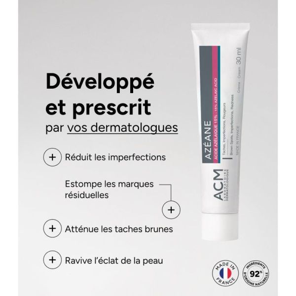 Azéane Crème 15% Acide Azélaïque - 30 ml
