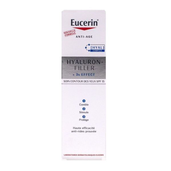 Eucerin Hyaluron-Filler + 3x Effect Soin Contour des Yeux SPF15 - 15 ml