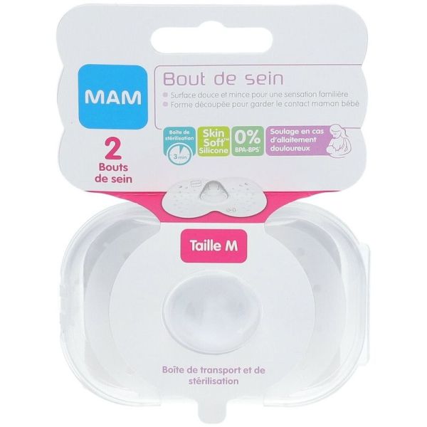 Bout de Sein Silicone M - 2 unités