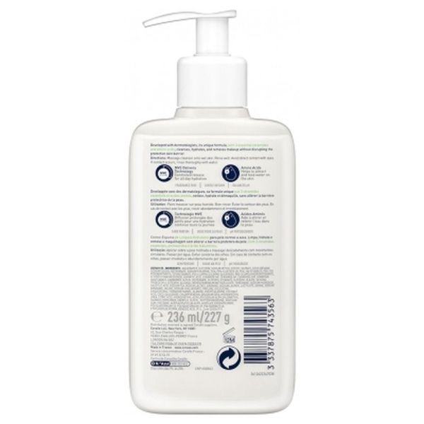 Crème moussante nettoyante hydratante visage - 236ml