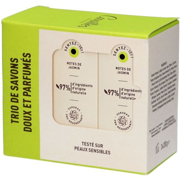Savon Surgras Oranger Jasmin - 3 savons de 200 g