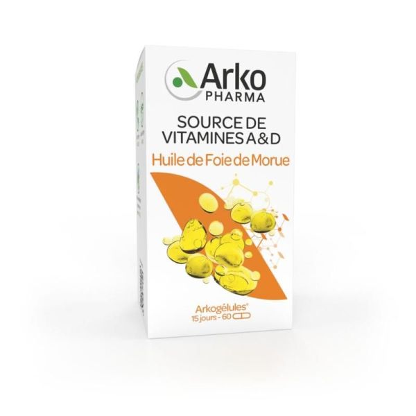 Arkogélules® Huile de Foie de Morue - 60 capsules