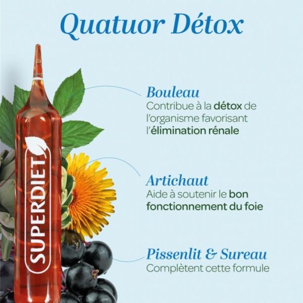 Quatuor Détox Bio - 20 ampoules